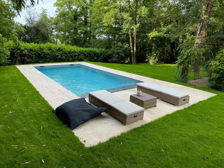 construction piscine après